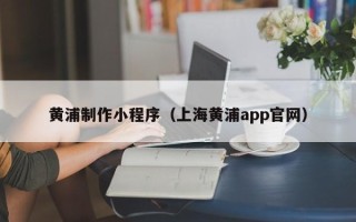 山西黄浦制作小程序（上海黄浦app官网）
